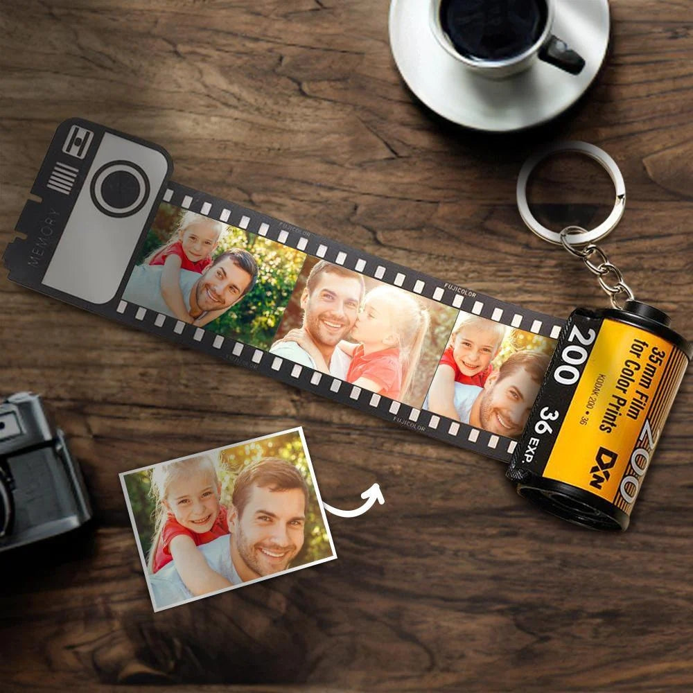 Your Photo Camera Roll Personalized Picture Film Roll Keyring